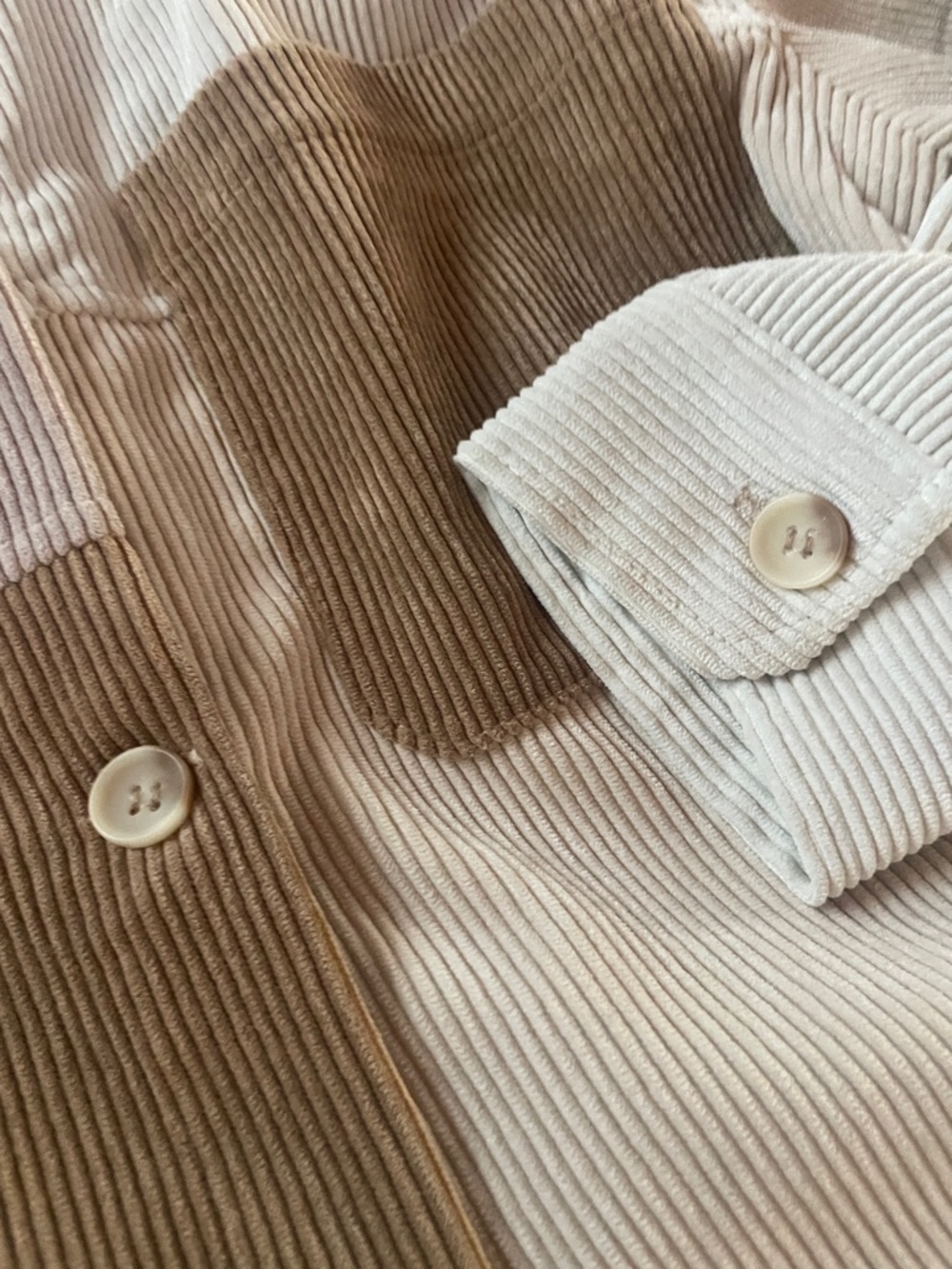 Stoosh Light Taupe & Cream Corduroy Jacket - Picture 13 of 13